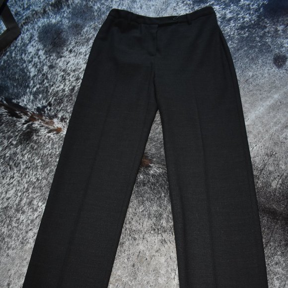 Prada Charcoal Flat Front Dress Pants - Picture 2 of 5